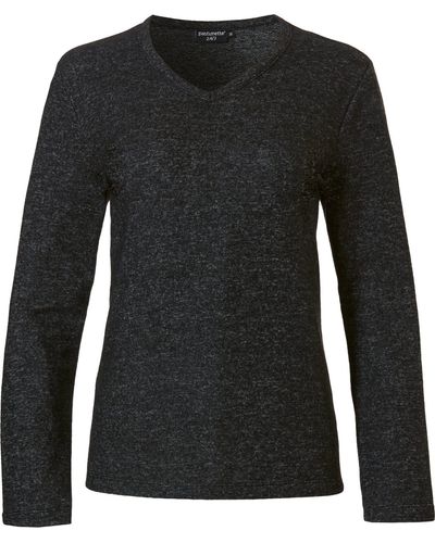 Pastunette Sweatshirt 24/7 Moments (1-tlg) kuschelige Homewear - Schwarz