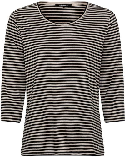 Olsen T-Shirt Long Sleeves - Schwarz