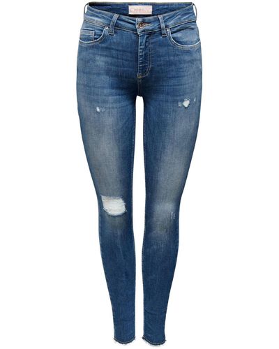 ONLY 5-Pocket-Jeans (1-tlg) - Blau
