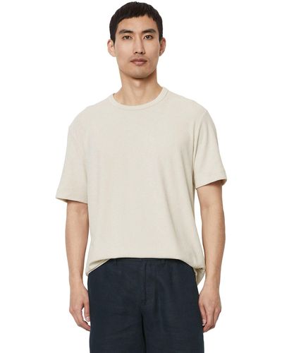 Marc O' Polo T-Shirt aus flauschiger Bio-Baumwolle - Weiß