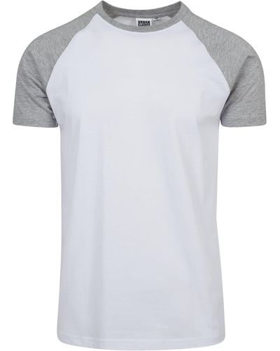 Urban Classics T-Shirt Raglan Contrast Tee - Weiß