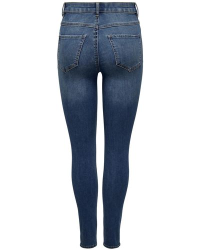 ONLY High-waist-Jeans Rose (1-tlg) Weiteres Detail - Blau