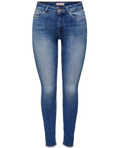 ONLY Skinny-fit-Jeans ONLBLUSH MID SK REA1319 mit Stretch - Blau