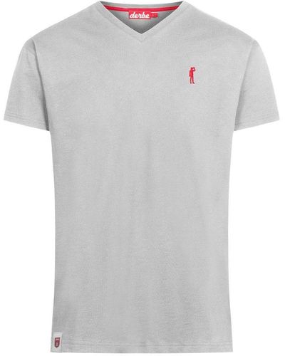 Derbe Basic Kippes T-Shirt (1-tlg) - Grau
