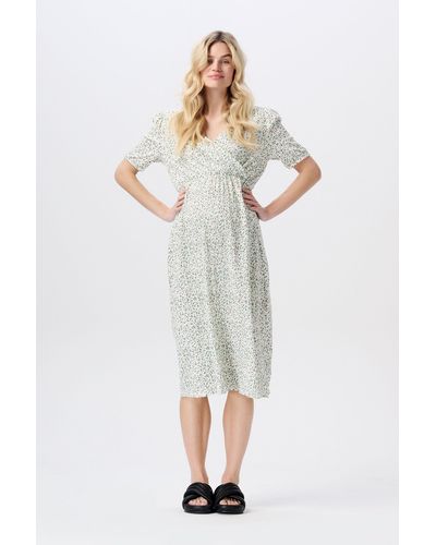 Noppies Umstandskleid Still-Kleid Jaelynn (1-tlg) - Weiß