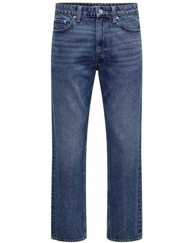 Only & Sons Jeans Regular Fit Denim Pants 7102 in Blau