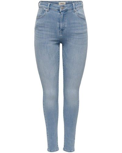 ONLY Slim-fit-Jeans ONLPOWER MID PUSH UP SK DNM AZG944 - Blau