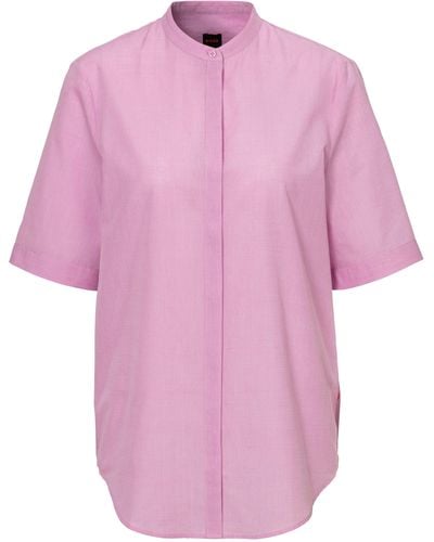 BOSS Hemdbluse C_Befelina_1 Premium mode mit Stehkragen - Pink