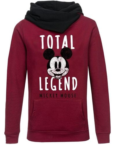 Disney Schalkragenpullover Mickey & Minnie Mouse Total Legend - Rot