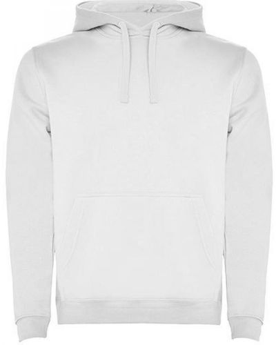 Roly Kapuzenpullover Urban Hooded Sweatshirt, Innen angeraut - Weiß