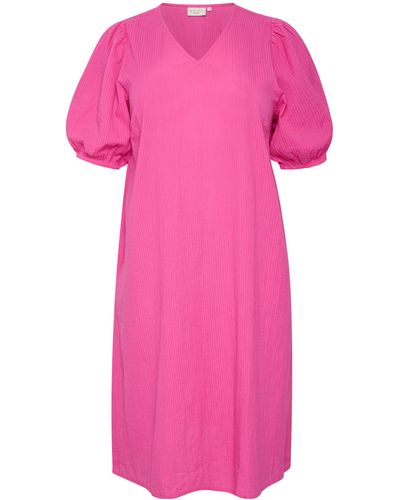 Kaffe Jerseykleid Kleid KCelina Große Größen - Pink