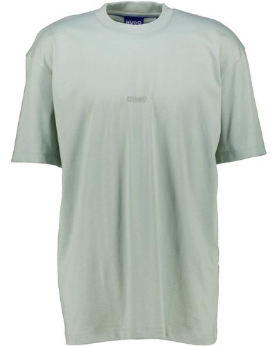 HUGO T-Shirt NOUVERES Loose Fit (1-tlg) - Grün