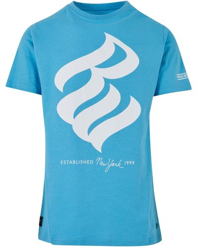 Rocawear Kurzarmshirt NY 1999 T-Shirt (1-tlg) - Blau