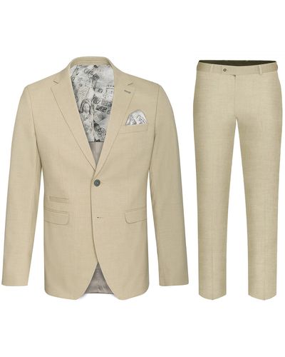 Paul Malone Sommerlicher anzug moderner, stilvoller Anzug - Mehrfarbig