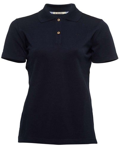 Aclima Poloshirt LeisureWool pique shirt W's (1-tlg) - Blau