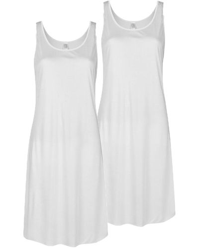 NINA VON C 2er Pack Unterkleid Länge 90 cm Elegance (Spar-Set, 2-tlg) - Weiß