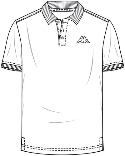 Kappa Poloshirt in groß Größen - Weiß