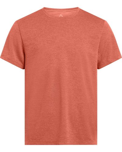 McKinley Kurzarmshirt He.-T-Shirt Hunu M 908 MELANGE/RED RUST - Orange