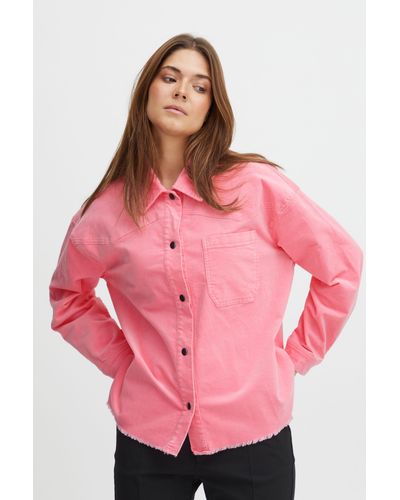 Pulz Hemdjacke PZSALLY Jacket - Pink