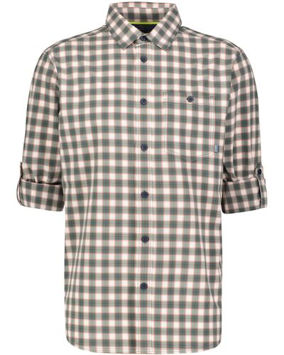 Meru Outdoorhemd Outdoor Hemd PEANIA Langarm - Grau