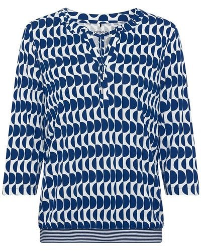 Olsen T-Shirt Long Sleeves - Blau