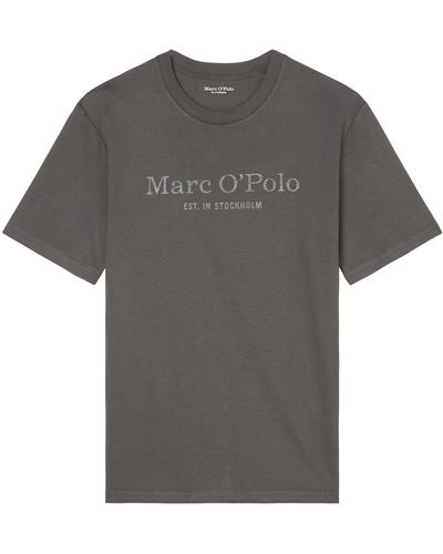 Marc O' Polo Logo-T-Shirt regular - Grau