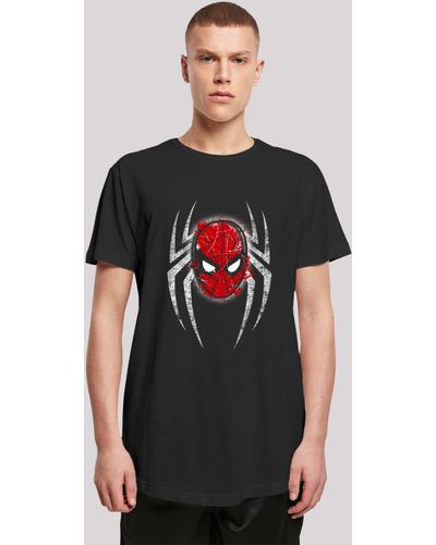 F4NT4STIC Shirt Marvel Spiderman Spider Mask Premium Qualität - Schwarz