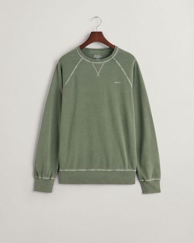 GANT Sweatshirt SUNFADED C-NECK SWEAT - Grün