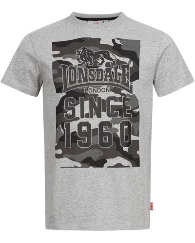 Lonsdale London T-Shirt STORTH - Grau