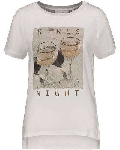 Rich & Royal T-Shirt "Girls Night" (1-tlg) - Weiß