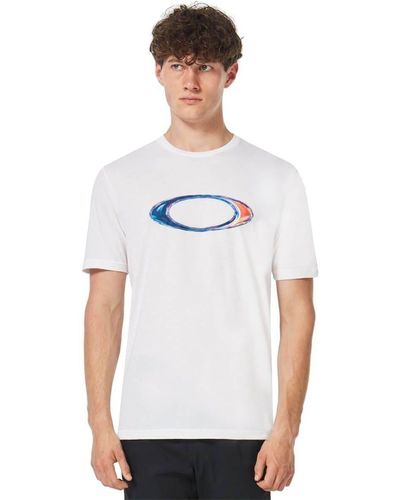 Oakley Shirt T-Shirts Marble Ellipse Tee - Weiß