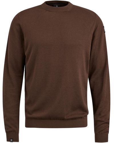 Vanguard Sweatshirt Crewneck cotton modal - Braun