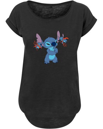 und Schwarz T-Shirt Stitch Print DE Lilo Devils Lyst F4NT4STIC in | Little