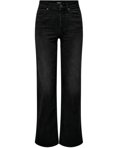ONLY Regular-fit-Jeans ONLMADISON BLUSH HW WIDE DNM CRO099 - Schwarz