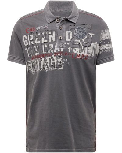 Camp David T-Shirt (1-tlg) - Grau