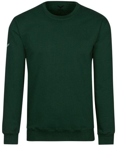 Trigema Sweatshirt aus Biobaumwolle - Grün