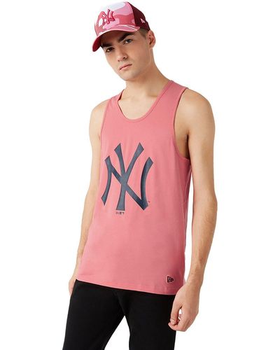 KTZ T-Shirt MLB Logo Tank NY YANKEES Pink