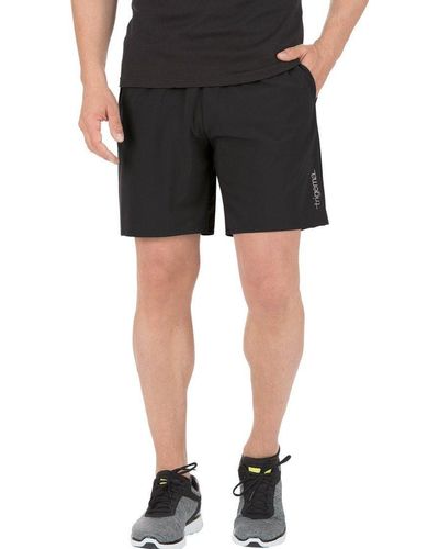 Trigema Jerseyhose Sport-Shorts mit Innenslip aus Netz (1-tlg) - Schwarz