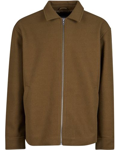 Urban Classics Allwetterjacke Basic Blouson Jacket (1-St) - Grün