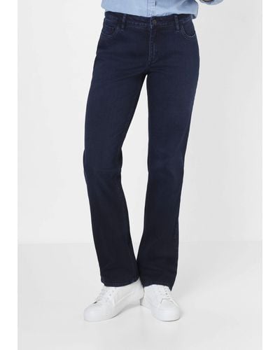 Paddock's LARA Straight-Fit Jeans im 5-Pocket Stil mit Stretch - Blau