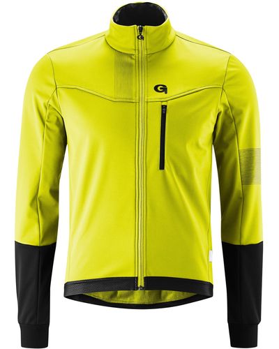 Gonso Fahrradjacke Valaff Softshell-Jacke, Windjacke atmungsaktiv und wasserabweisend - Gelb