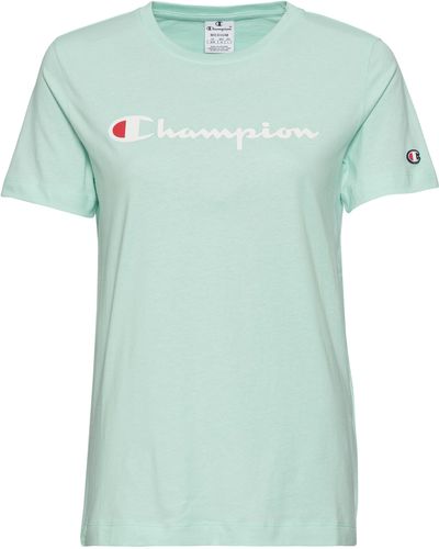 Champion Icons Crewneck T-Shirt Large Logo - Grün