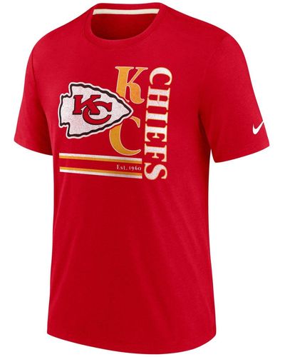 Nike Print-Shirt TriBlend Retro Kansas City Chiefs - Rot