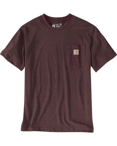 Carhartt Relaxed /S Pocket Stripe T-Shirt - Braun