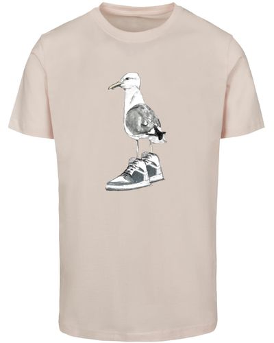 Mister Tee T-Shirt Seagull Sneakers Tee (1-tlg) - Natur