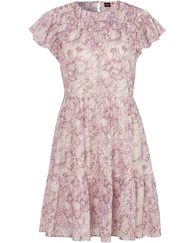 BOSS Sommerkleid C_Dantia Premium mode im luftigem Schnitt - Pink