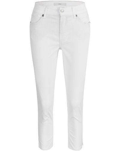 M·a·c Stretch-Jeans MELANIE 7/8 SUMMER all white denim 5045-90-0391L D010 - Weiß