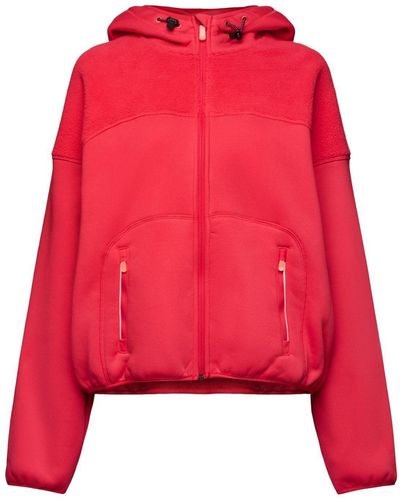 Esprit Sports Sweatjacke Hoodie mit Reißverschluss und Isolierung (1-tlg) - Rot