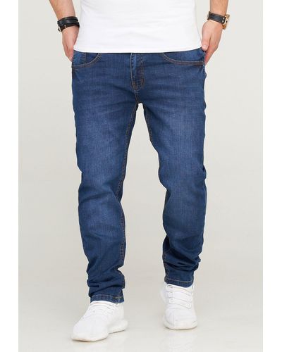 Soulstar Slim-fit-Jeans QUIRIN im klassischen 5-Pocket-Stil - Blau