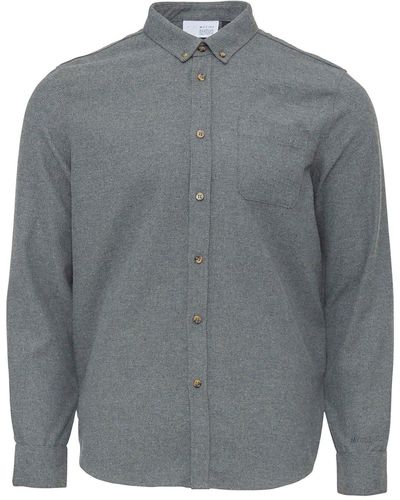 Mazine Flanellhemd Yarm Shirt atmungsaktiv - Grau
